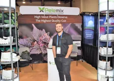 Tyler Alexander of Pelemix was present with their medical cannabis range of substrates, CannaMix.